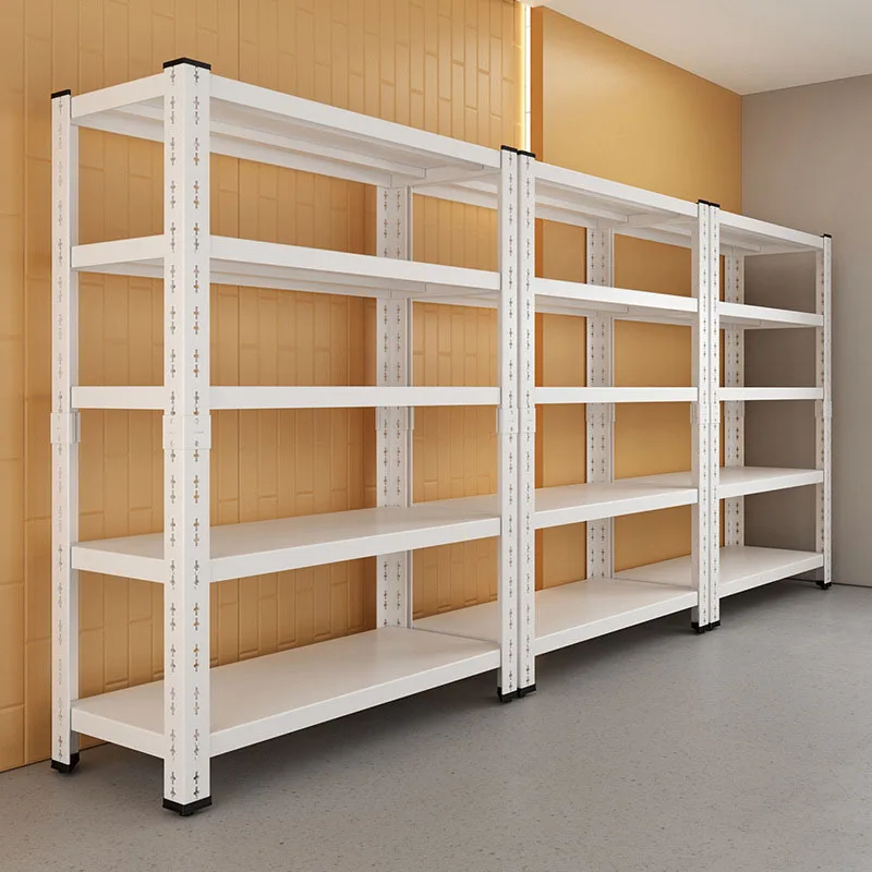High Quality Wholesale Warehouse Storage Shelf Racking Light Duty Shelf Shelving Rack Metal Rack Storage With Guardrail