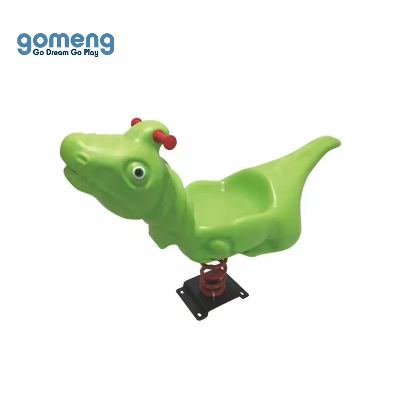 Popular animal style children playground spring ride ,garden outdoor playground spring rider toys rocking horse