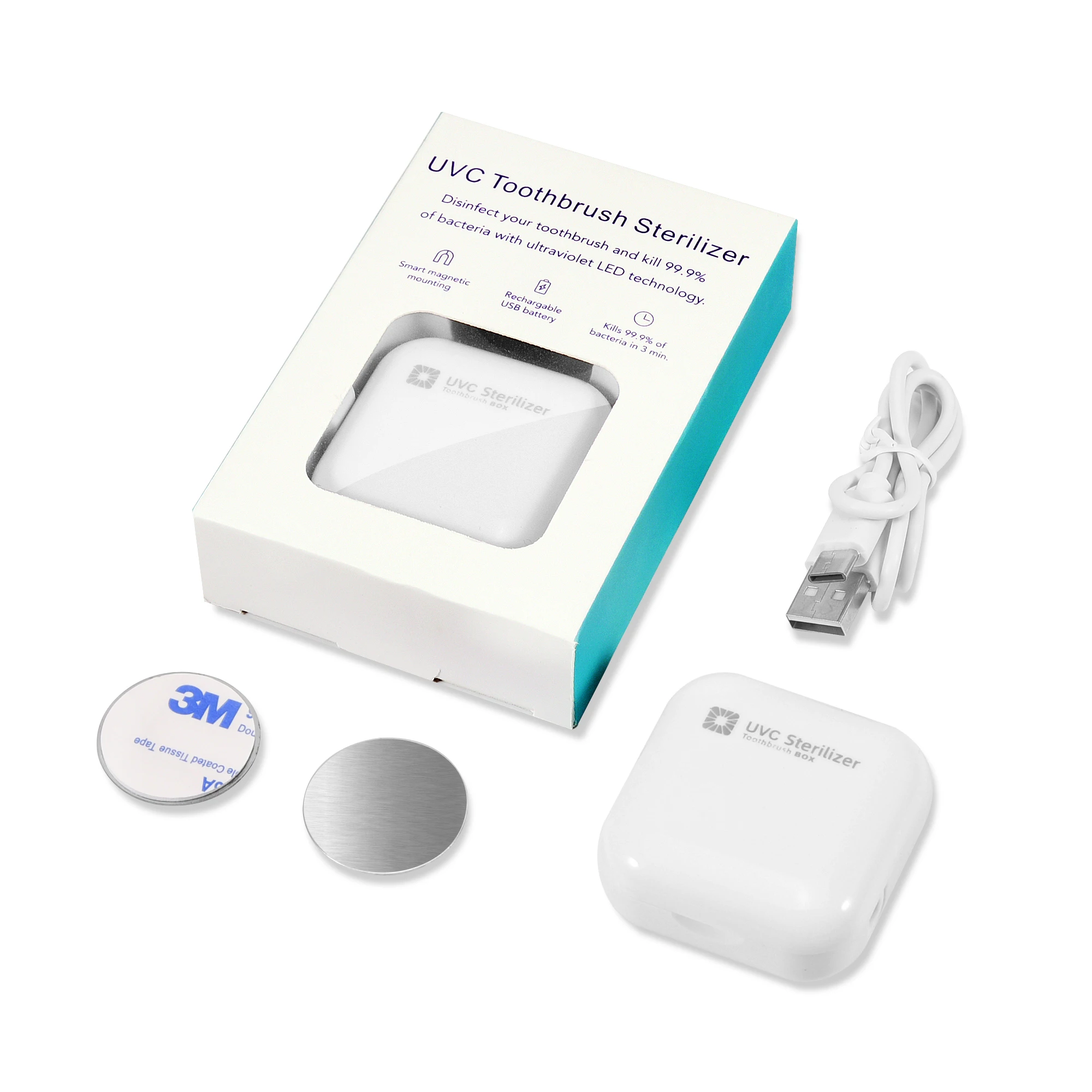 portable toothbrush sterilizer UV Toothbrush Sterilizer rate  99.9% chargeable smart travel  toothbrush holder original