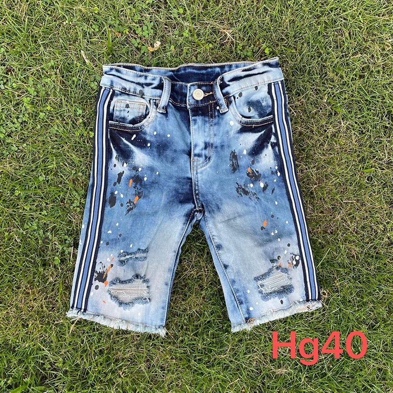 2022 New style Popular Camo Mini Kid Shorts Jean Kids shorts with side stripe Baby denim Shorts