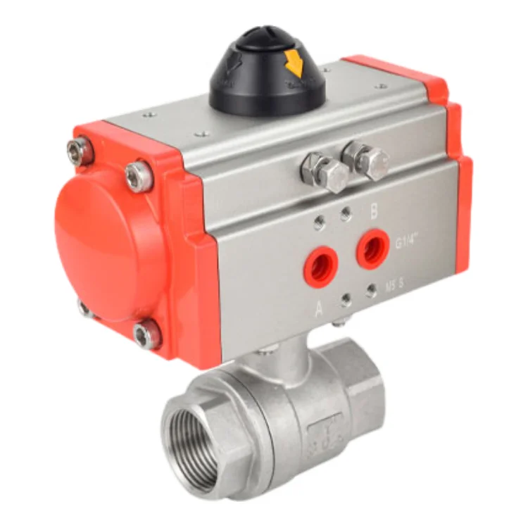 CQATMT Flow Control Valve Pneumatic Stainless Ball Valve High Pressure Flow Control 2 piece type Ball Valve