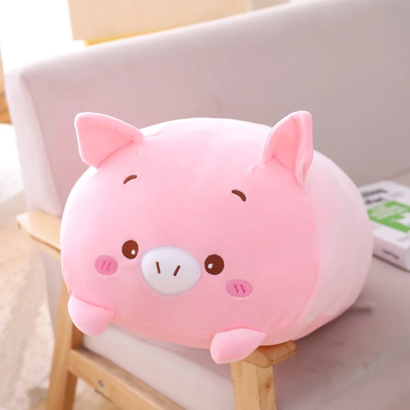 High Quality 20 cm Soft Animals Pillow Panda elephant Stuffed Animal Plush Cat Pig Toys