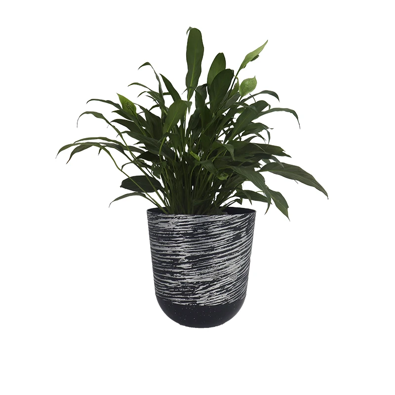 8 Inch Plastic Small Eco Friendly buy Plant Pots Round Flower Pots for Household Used with Flower/green flower Pot