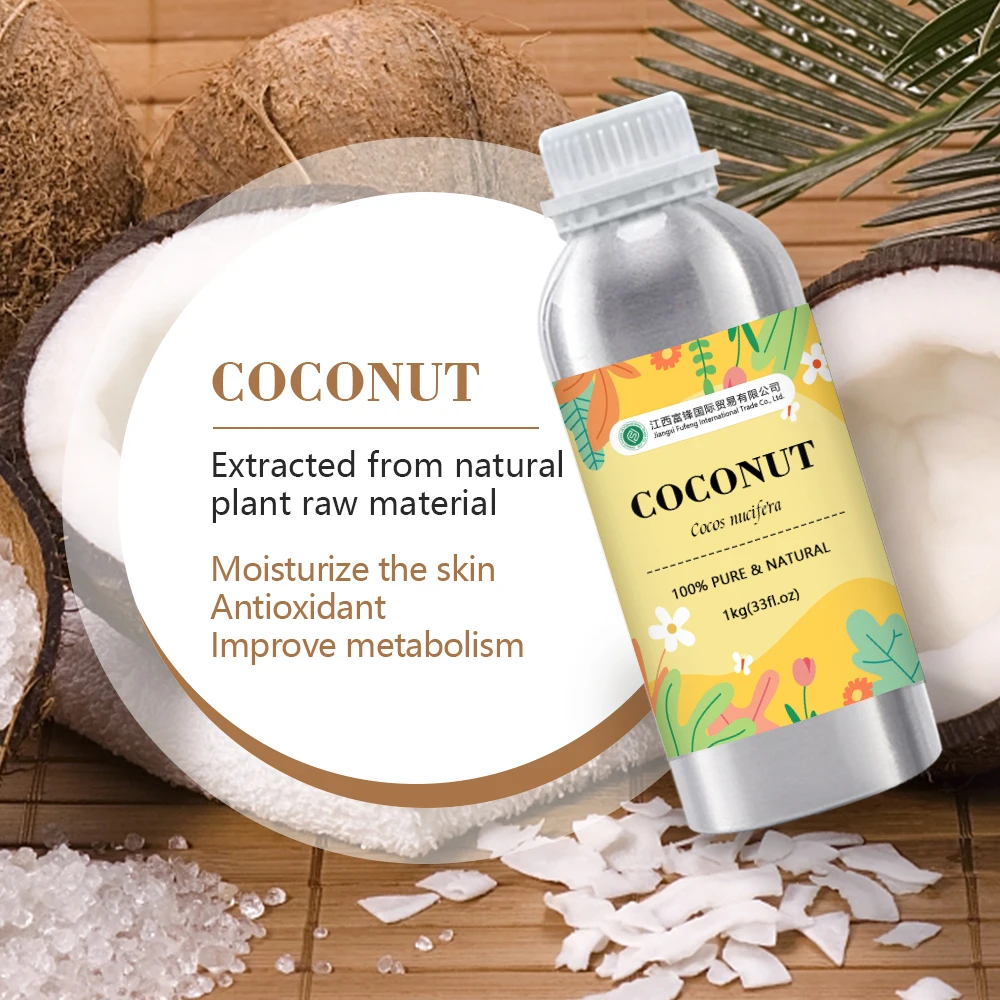 Organic Coconut Oil Extra Virgin - 100% Pure Natural Cocos nucifera Freshly Pulp Cold Pressed Carrier Oil | Bulk Price, 1kg