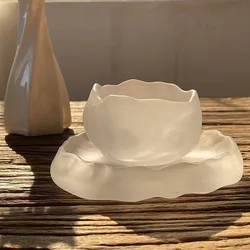 High appearance level God tea cup manual glass crystal glass sample tea cup gift Kung Fu tea set master cup