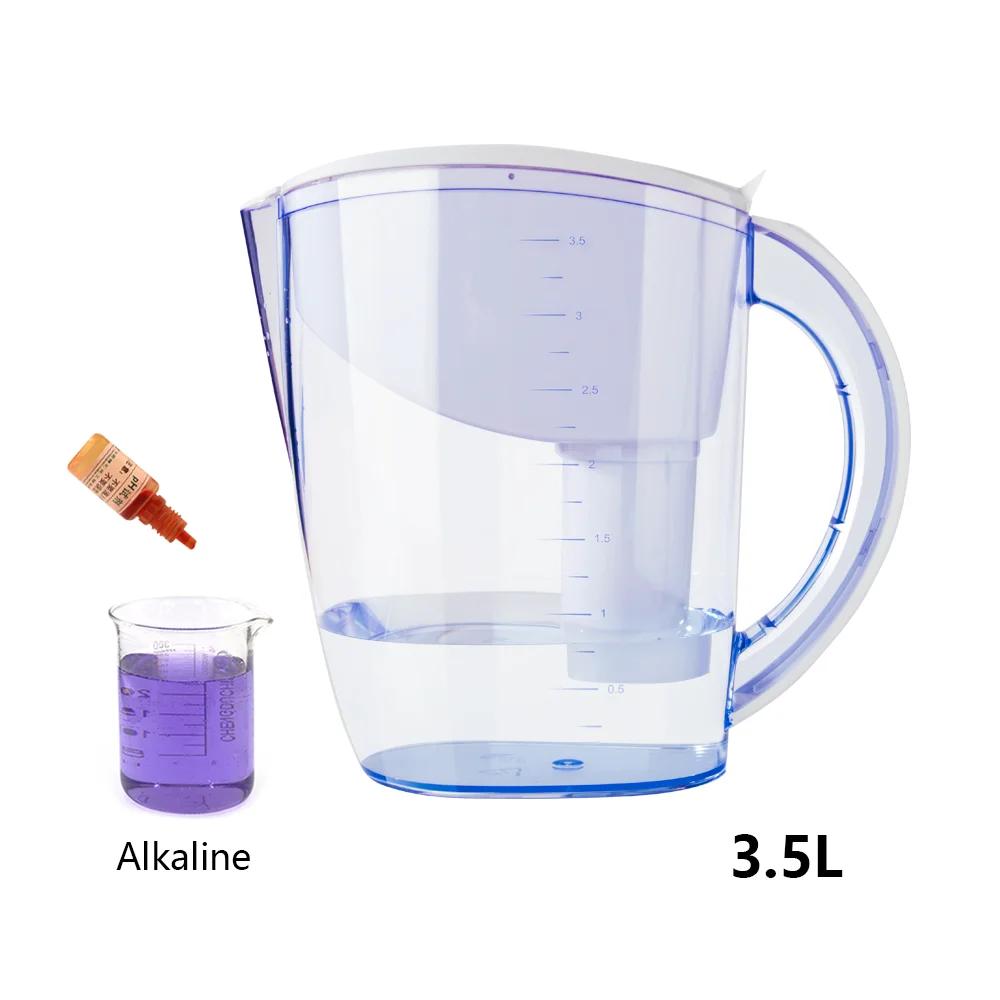 Best Alkaline pitcher inside with 1pc of alkaline pitcher filter replacement cartridge