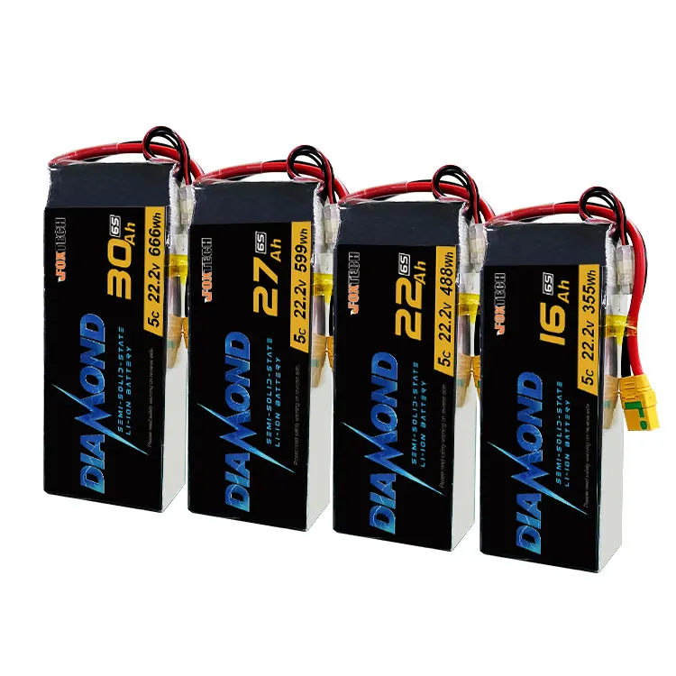 Custom Diamond Series 6S 16000mAh 22000mAh 27000mAh 30000mAh 16Ah 22Ah 27Ah 30Ah Semi Solid State Battery Li-ion Battery