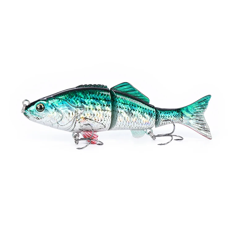 New lure 6inch 3 Segment trout perch lure muske milkfish bait boat for fishing with BBK hooks