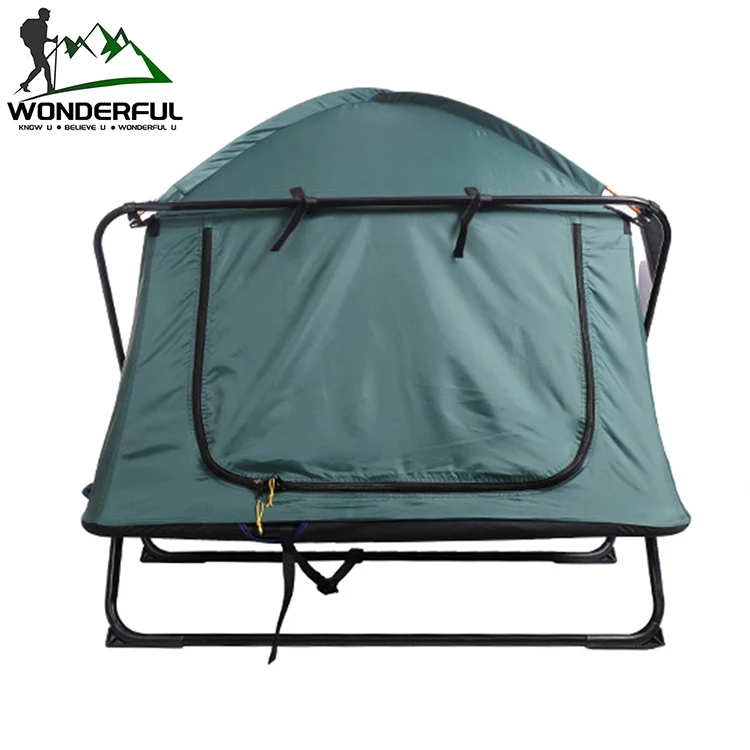 Travel Waterproof Top Oxford  Outdoor 1 2 Person Folding Automatic Double Layer Fishing Camping Ground Off Tent