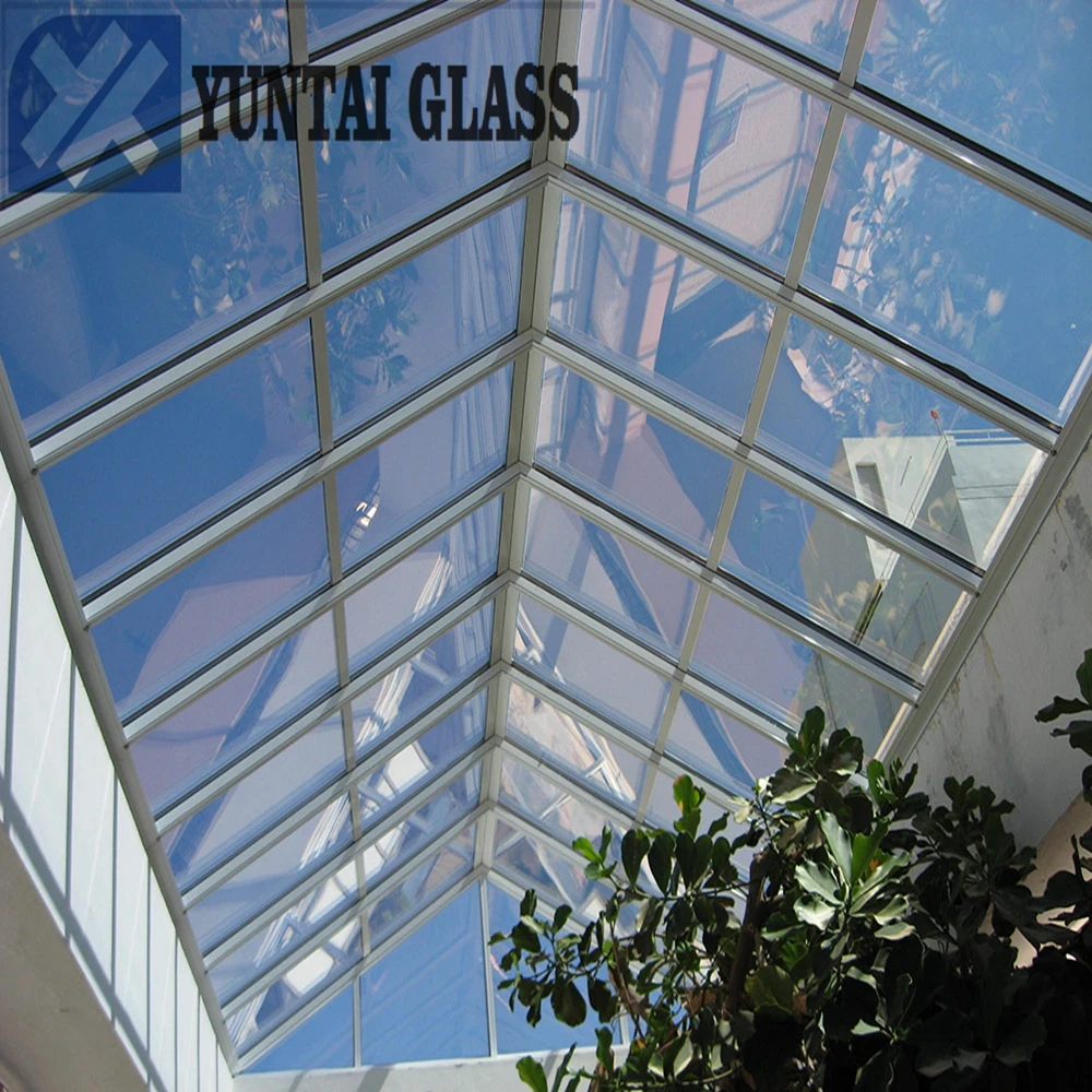 6+6 8+8 10+10 12+12 insulated three and two layers skylight laminated doom glass round