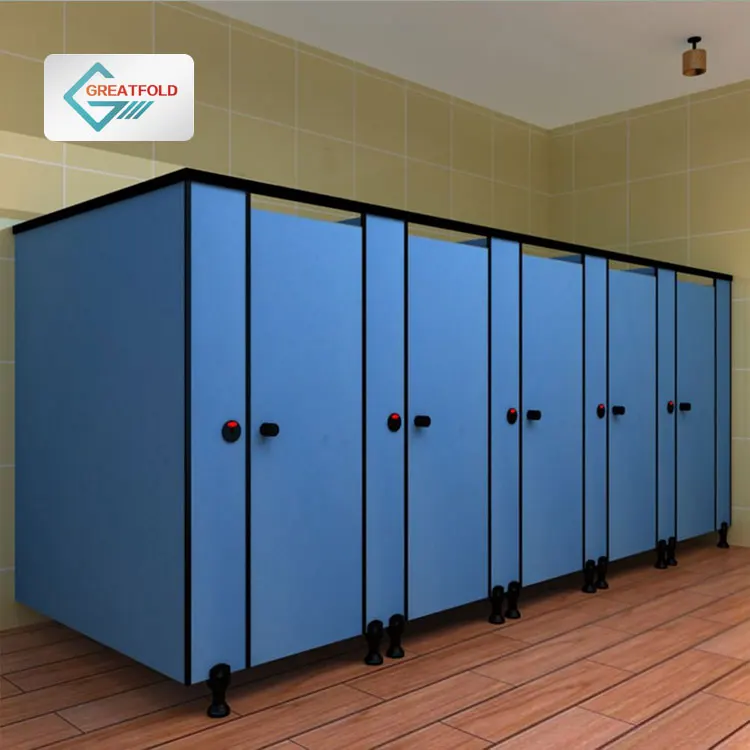 phenolic core  toilet partitions modular public toilet commercial restroom stalls dividers  plastic toilet partition systems