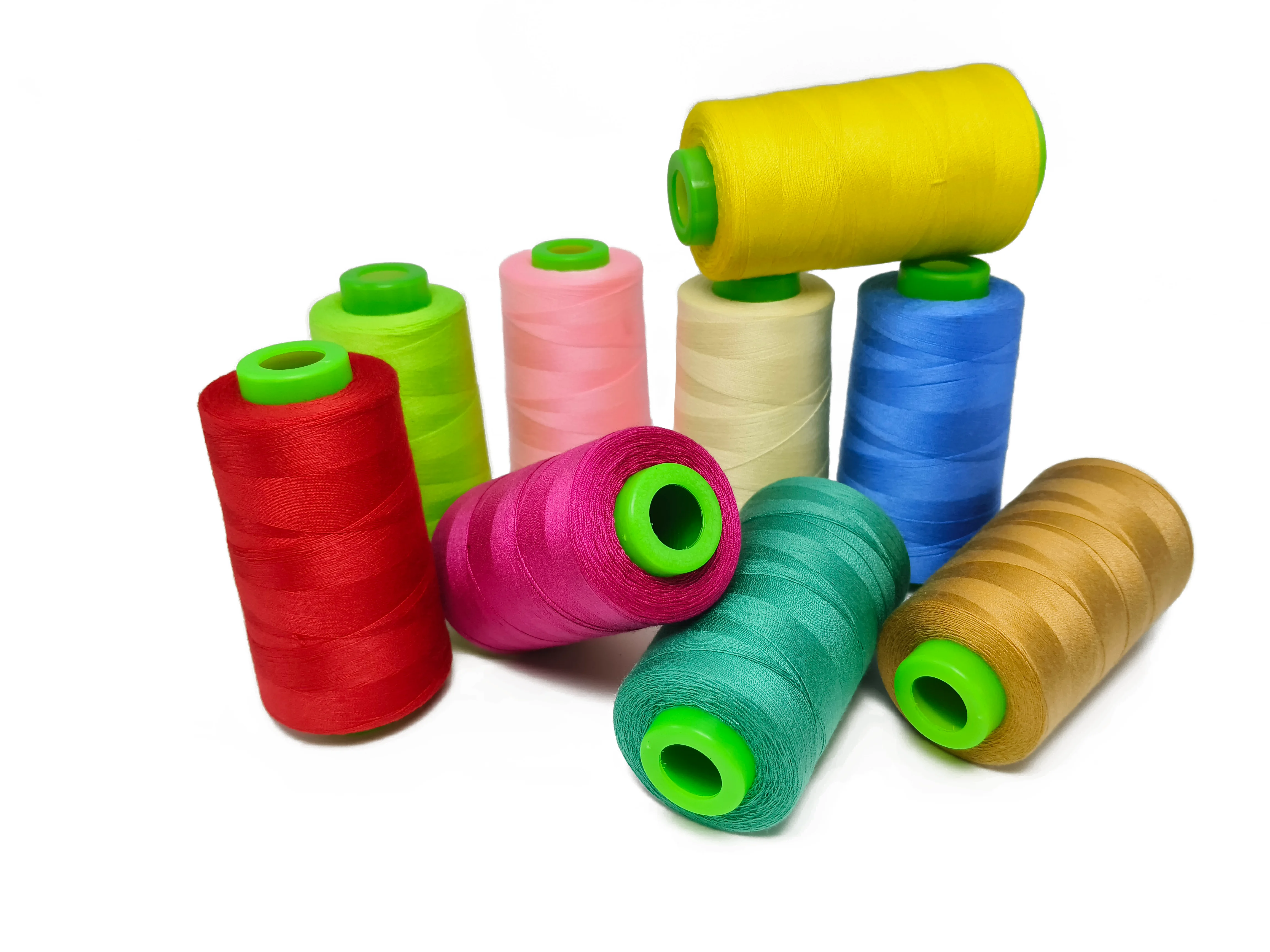 Polyester Dyed PP24/2 Core Spun sewing thread 2000 Meters Factory direct wholesale for Garments and Sewing Machines