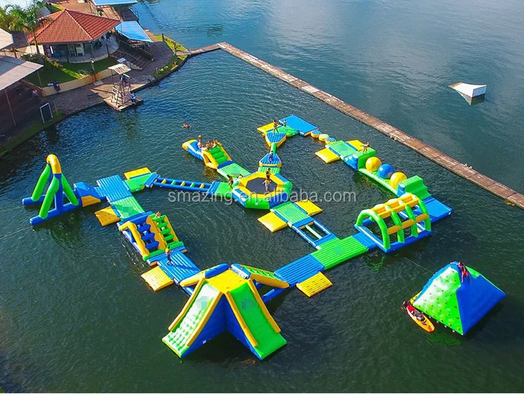 0.9mm PVC high quality customized material giant inflatable water park for kids and adults