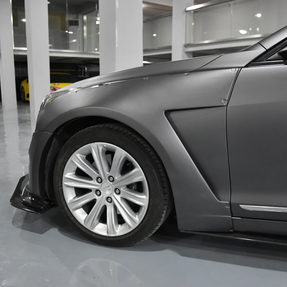 Широкие комплекты для Cadillac ATS ATSL полный комплект V-образных бамперов из углеродного волокна