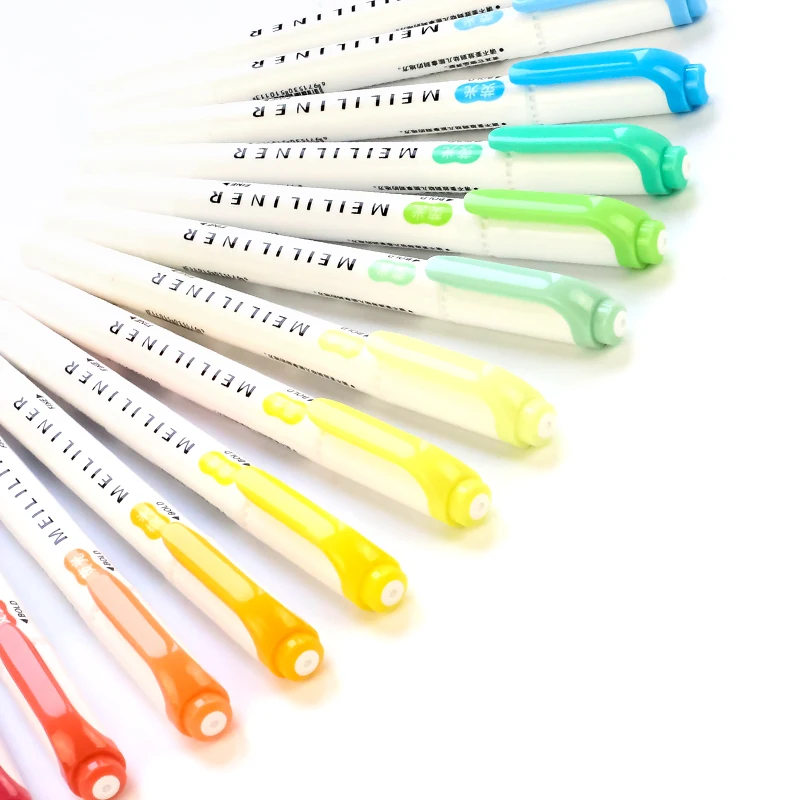 High quality highlighter pen set assorted colors pen for adult painting