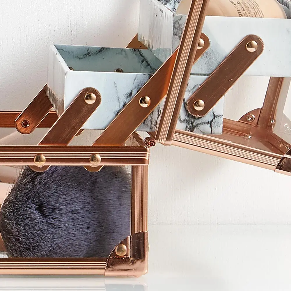  Прозрачная красота акриловый прозрачный макияжа косметический случай для туда и обратно хранения косметики