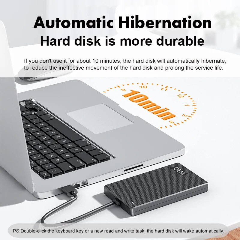 wholesale custom logo 2.5 hdd enclosure usb 3.0 external hard drive case