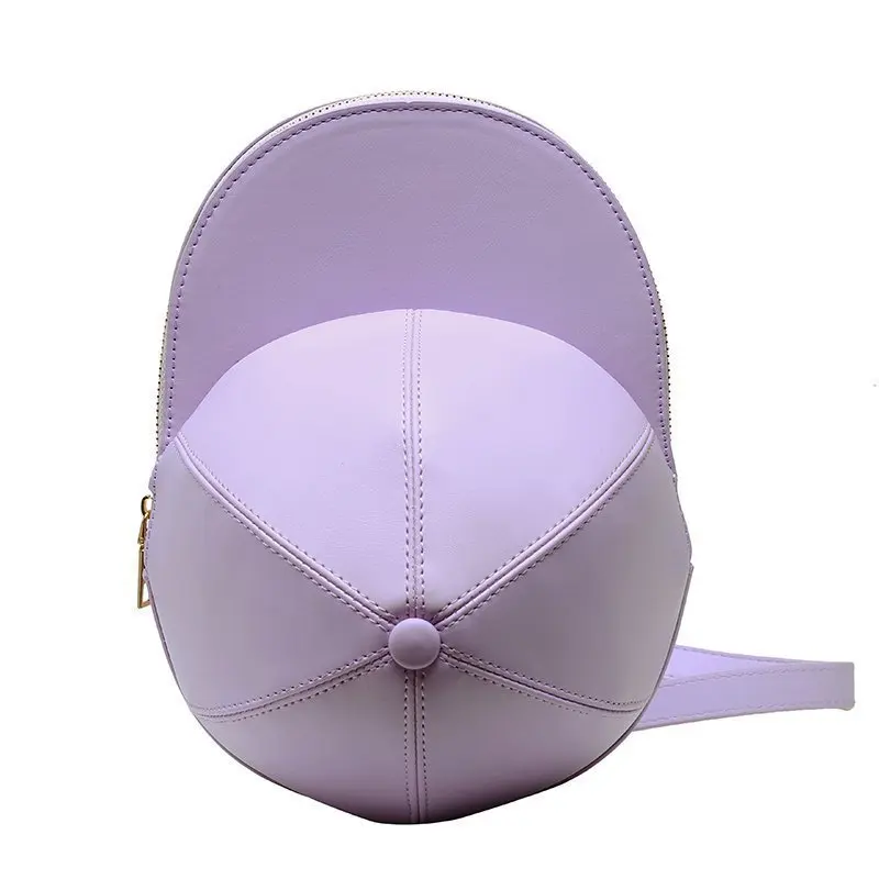
J-073 Korean Trendy Women Bags Candy Colorful Hat Handbags Purses PU Leather Casual Baseball Cap Crossbody Handbags 