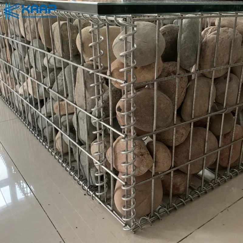 Galvanized gabion stone cage rock filled gabion baskets price for gabion mesh