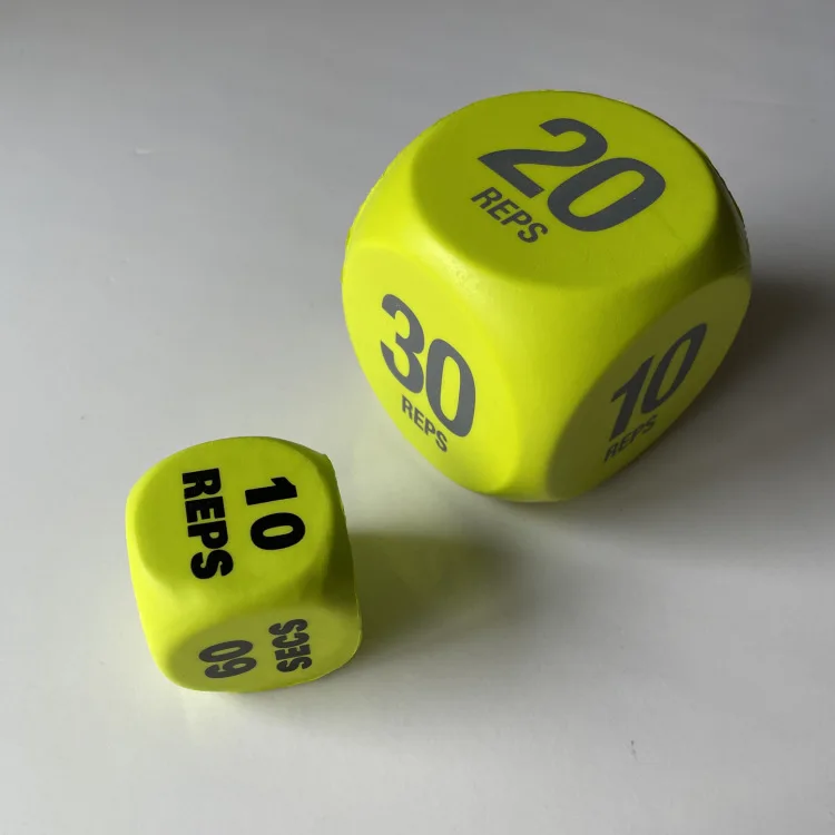 Fitness Exercise Dice for Workout Fun Decision Dice Switch Up Training Routines HIIT and Exercises Home and Gym
