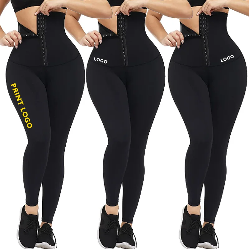 Super High Waisted Leggings Shapewear Body Shaper High Quality Leggings With Waist Trainer Belt