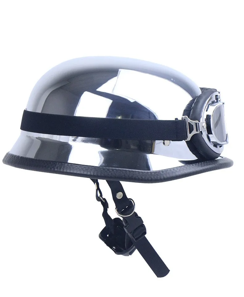 SLKE Retro World War II M35 shape retro locomotive helmet electroplating craft electric vehicle half helmet