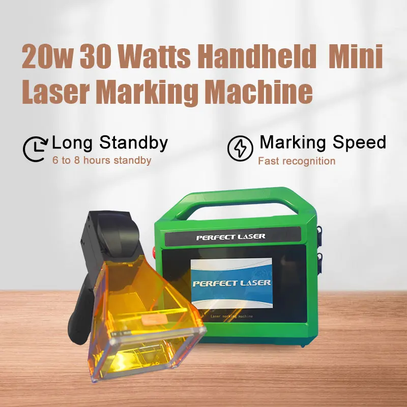 Идеальный Laser-20w/30 Вт Ручной портативный лазерный маркер для металла