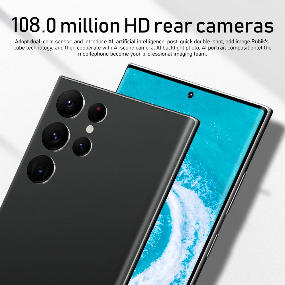 2023 New Version Original S23 Ultra 5g Phone 7.3 Inch 16Gb + 1Tb Android 12 Smartphone Dual Sim Ten Core Smart Mobile Phones