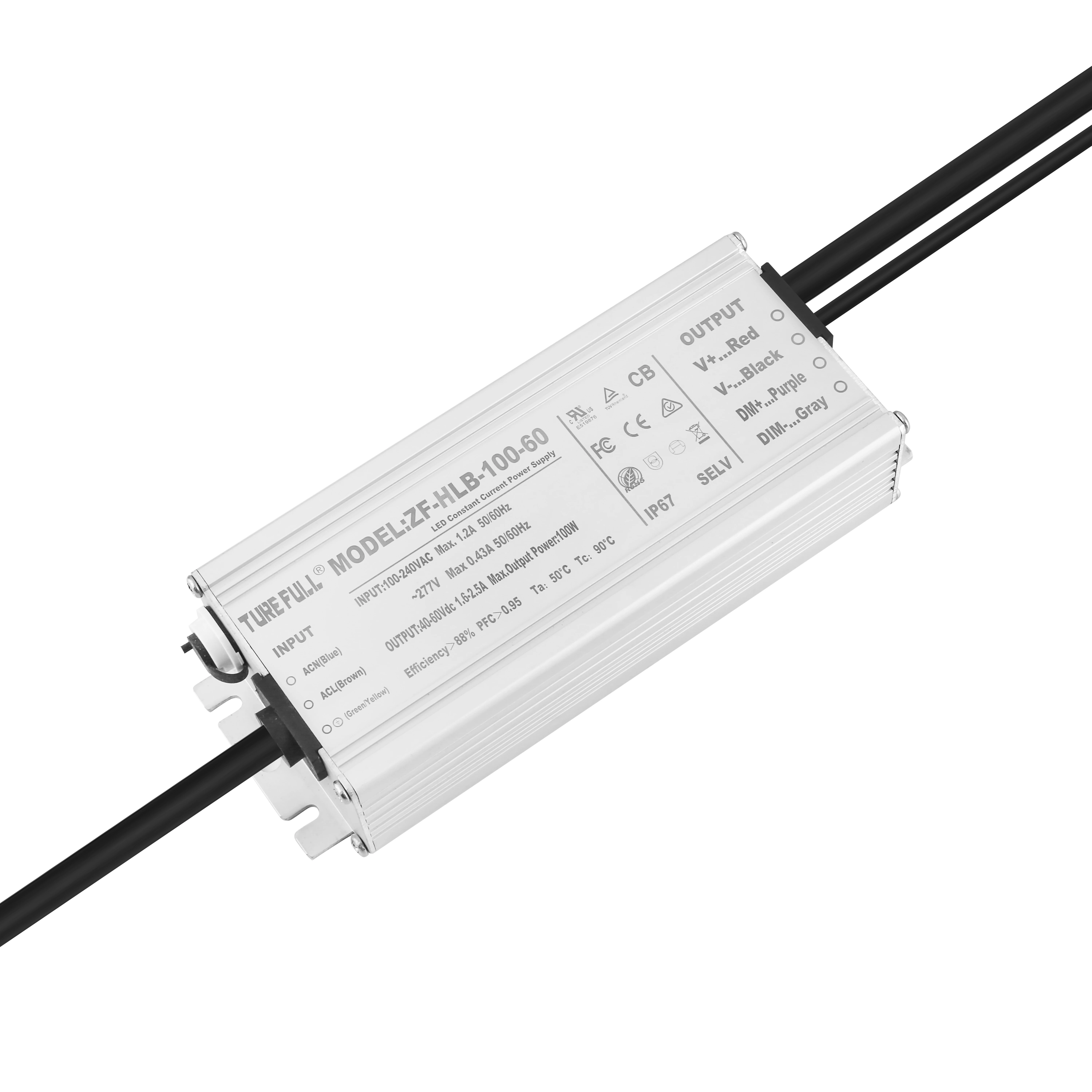 CE Certified 600W-10W Waterproof LED Power Supply Driver IP67 Aluminium Material ROHS Certificate Single Output Constant Voltage