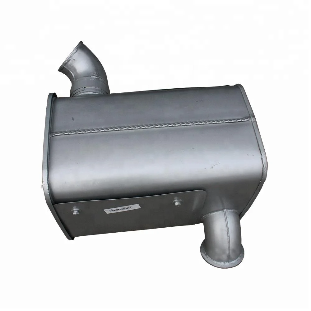 Car Auto diesel motorcycle performance stainless steel exhaust muffler silencer  2.5 3 inch 76mm with clamp repair kits
