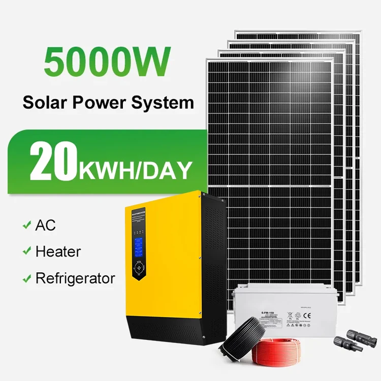 Solar Complete Set 3kw 5kw 10kw 15kw Hybrid Solar Power System Solar Energy System For Home Off Grid Full Set