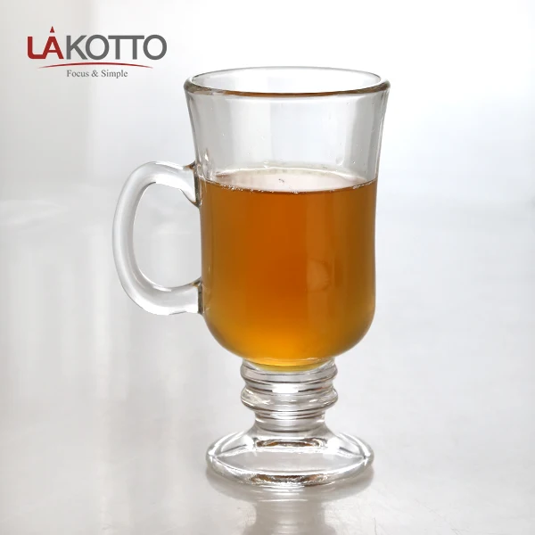 
Wholesale 260ml Irish coffee glass mug with handle 
