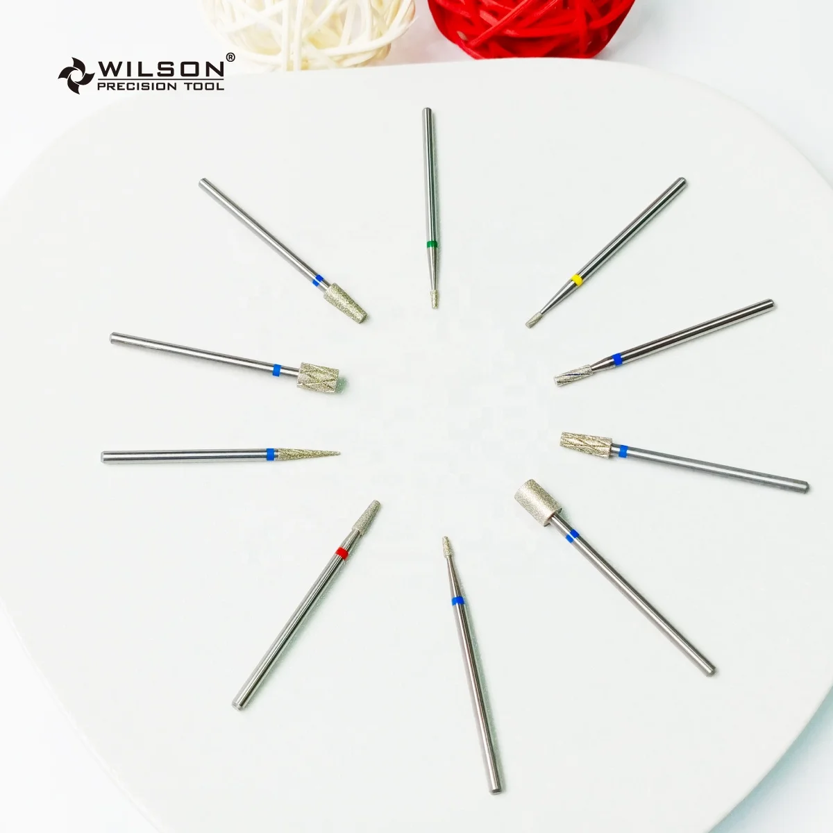 1.4mm Small Cooling - Groove Barrel Shape Treatment nail bur No Scalding bits Better heat dissipation diamond nail bits