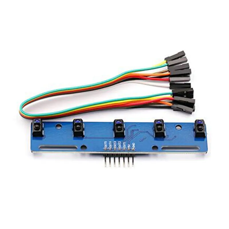 Five-way tracking sensor module Five-way tracking module Infrared sensor module Five functions TCRT5000L