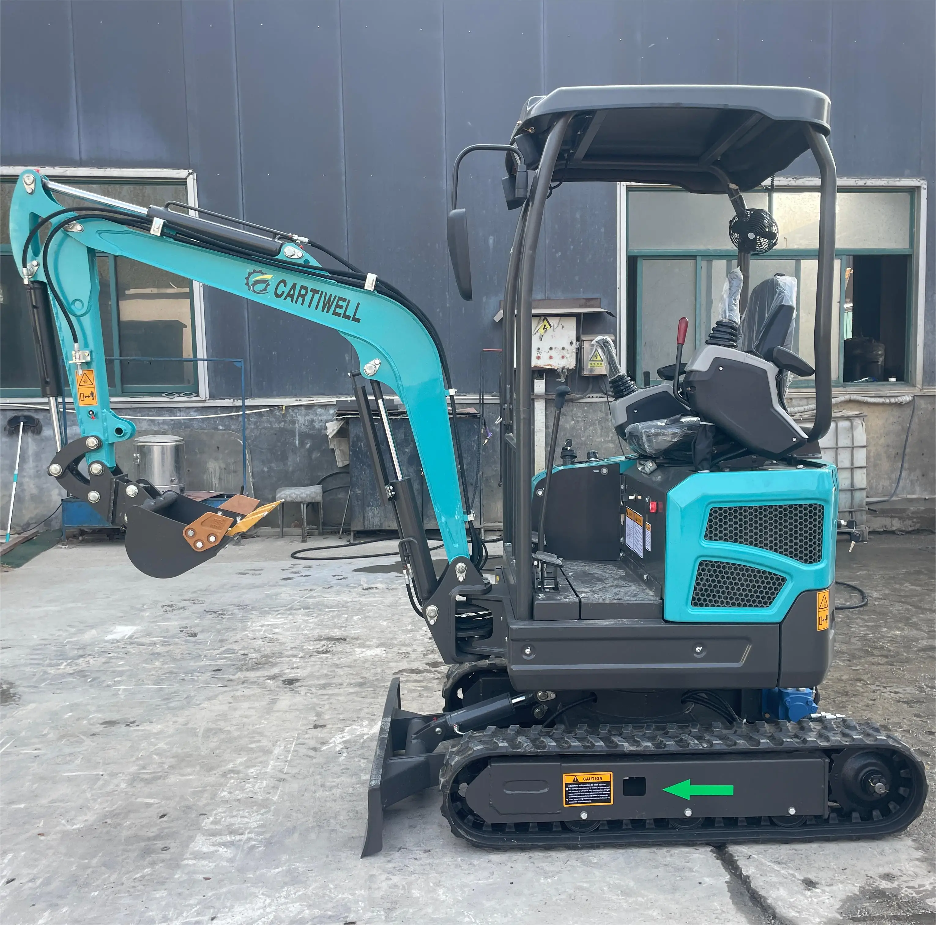 FREE SHIPPING!CARTIWELL mini excavator Farm Used excavator cabin EPA EURO 5 hydraulic mini pelle  Kubota Engine