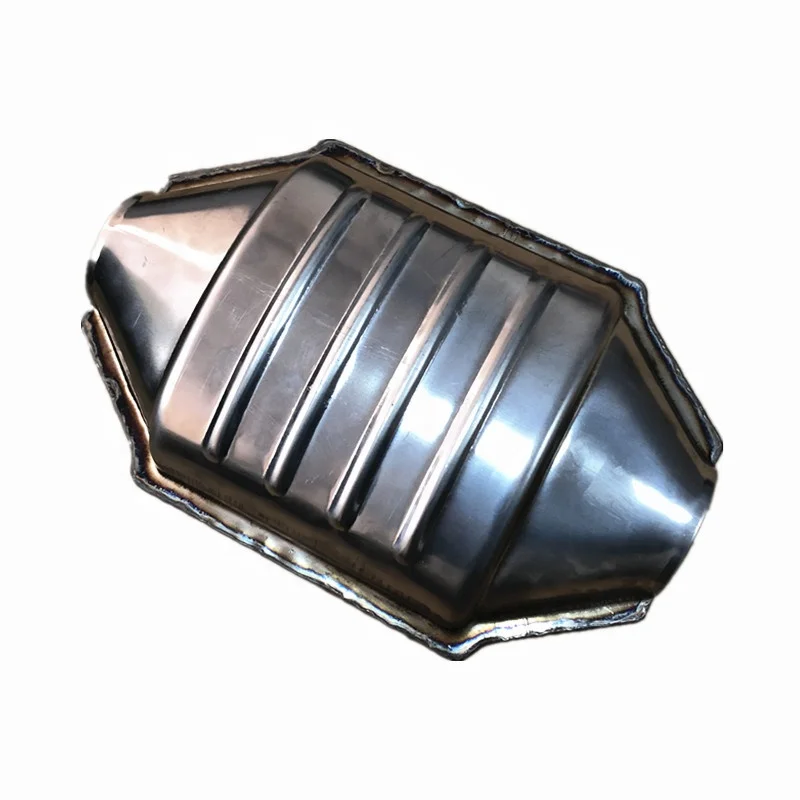 
Three way Oval Universal Catalytic Converter With Ceramic Catalyst Substrate LL-0227 