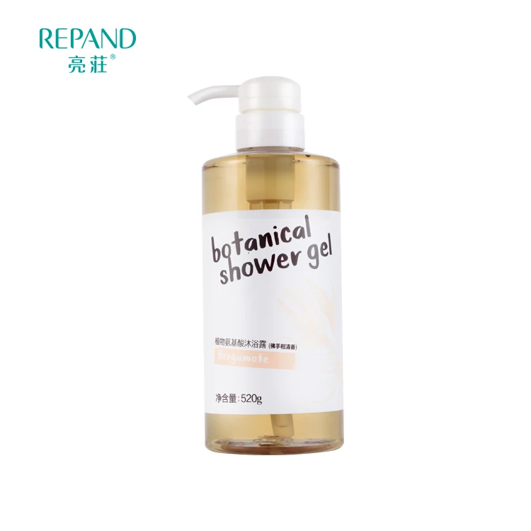 
Custom private label exfoliating amino acid bath gel body wash shampoo 