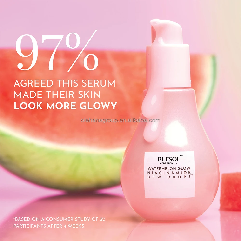 Private Label Korean Anti Age Glowing Serum Pore Shrinking Whitening Niacinamide Antiwrinkle Vitamin C Face Serum for Face