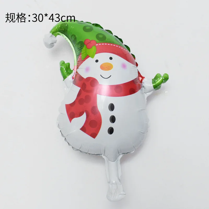 Mini Christmas Santa Claus Crutch Aluminum Foil Balloons Unicorn Christmas Tree Sleigh Deer Foil Balloons Kids Favor