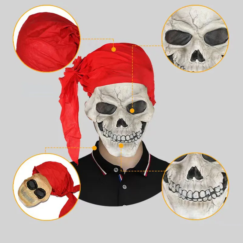 Hot Sale Halloween Scary Mask Horror Ghost Cosplay Scream Latex Mask Scary RED Scream Ghost Mask