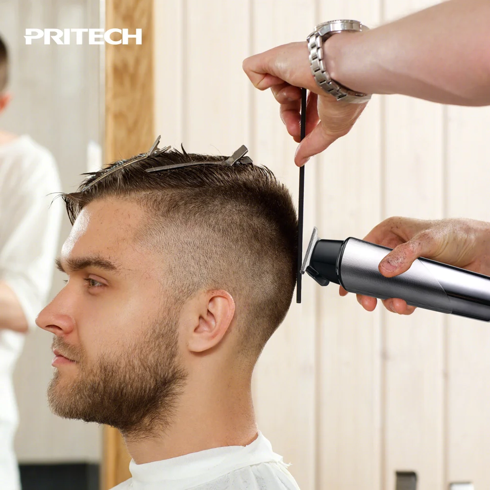 Pritech Wholesale DC Motor Hair Trimmer Lithium Battery Cheap Hair Clipper for men
