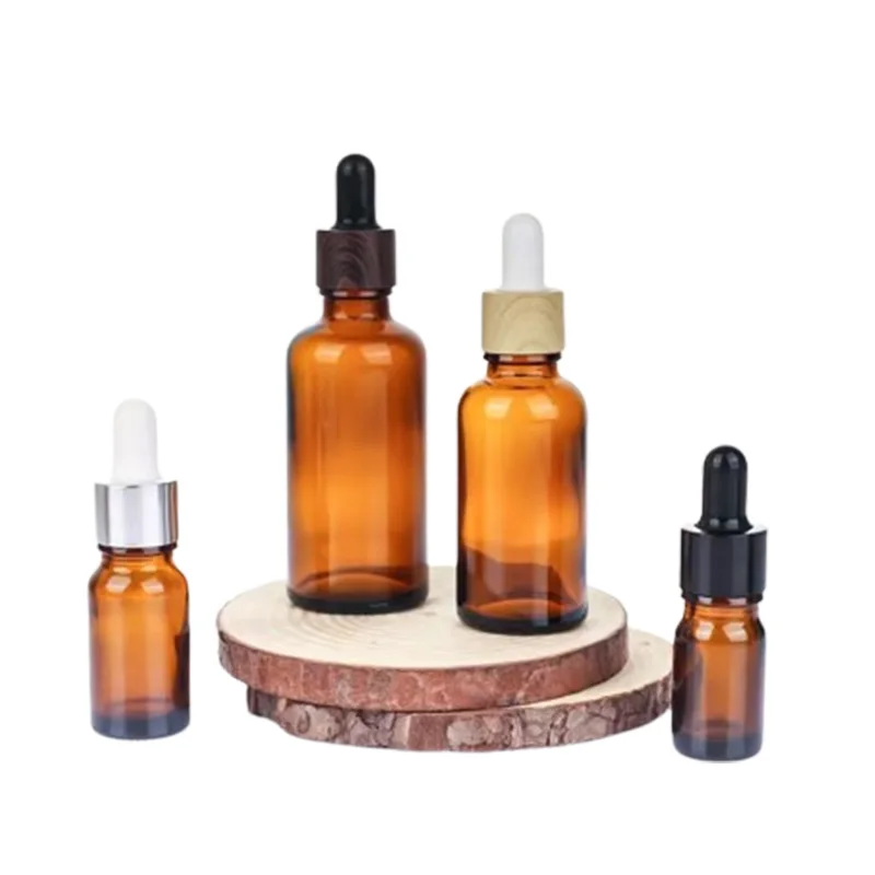 NQFIBER 10 20 30 ml Amber Glass Dropper Bottle Oil Premium Filling Machine 10 ml Bottles For Oils 250ml Roller 10ml Essential