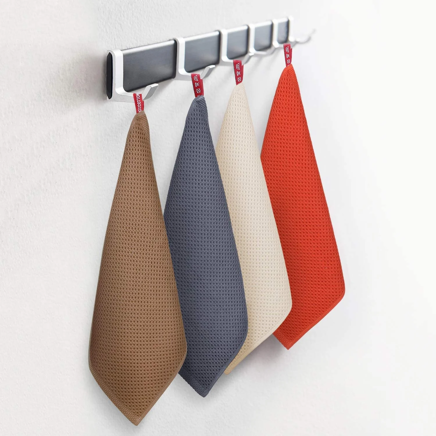 Wholesale Microfiber Dish Towels Kitchen Drying Towel Waffle Weave White Hand Towel Good for Sublimation Printing