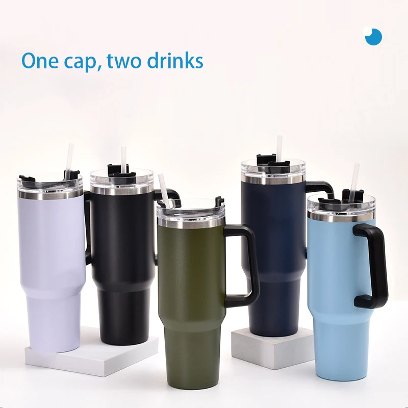 New Creative Custom LOGO Thermos Umbreakable Coffee Mug Stainless Steel Water Cup Soup Mugs With Lid