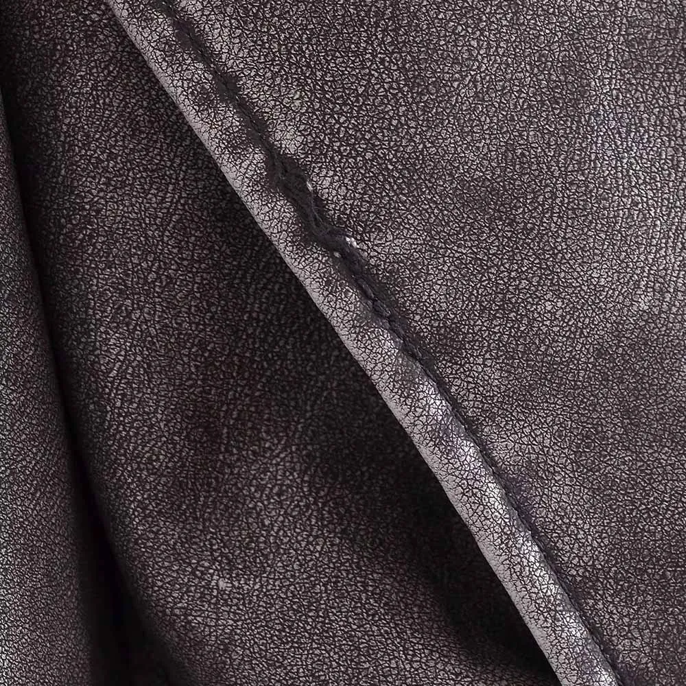 PB&ZA Women 2023 autumn New Fashion Making old leather bikes Jacket Coat Vintage Long Sleeve zipper Female Outerwear