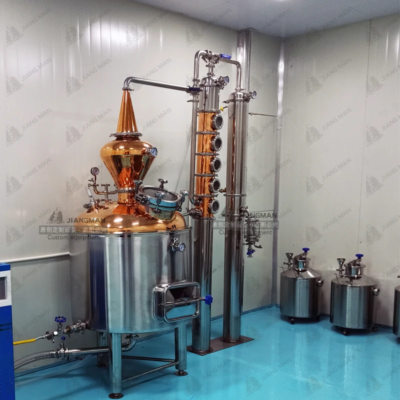 Alembic Distillery 500 L Full Copper Pot Distiller Copper Distillation Column Whiskey  Vodka Rum Distiller