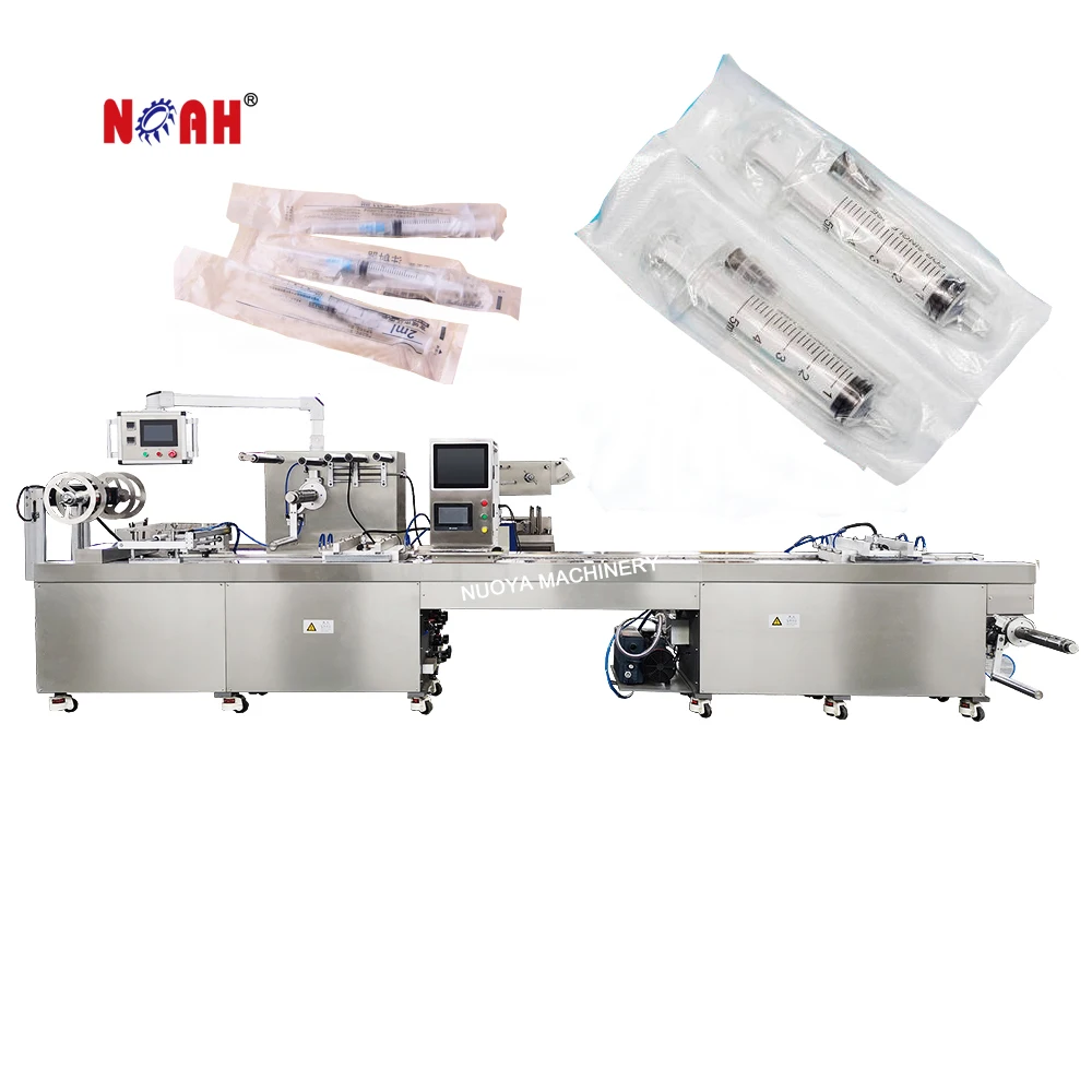 DPB420 hot sale full automatic pharmaceutical IV cannula soft paper plastic blister packing machine