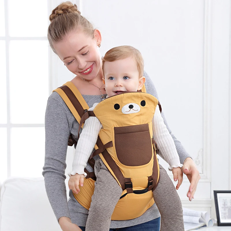 
Amazon Hot Sale Multifunctional Breathable Ergonomic Newborn Baby Carrier With Hip Seat 