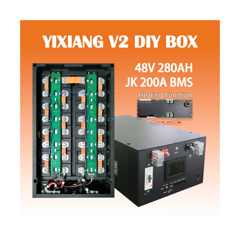 YIXIANG V2 48V Lifepo4 Battery Box JK BMS Heating Function 15kwh Lifepo4 280Ah For Energy Storage Battery Box