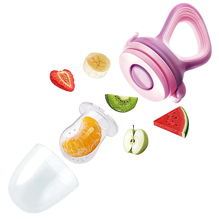 Safe Baby Spoon Feeder Feeding Silicone Nipple Pacifier Baby Fruit Feeder Pacifier Baby Fruit Feeder